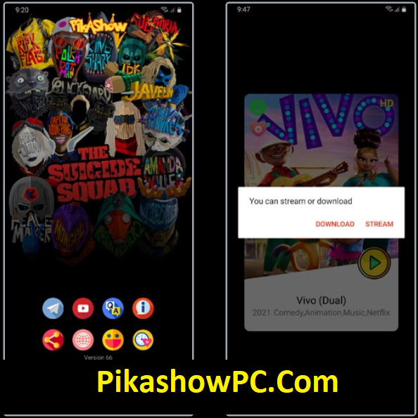 Downloading in pikashow app